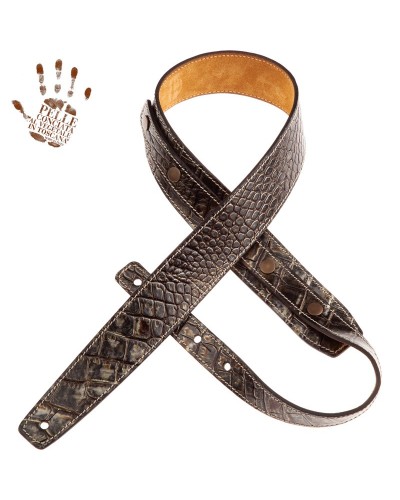 magrabò guitar straps | buttons bs embossed cocco dalma 5 cm