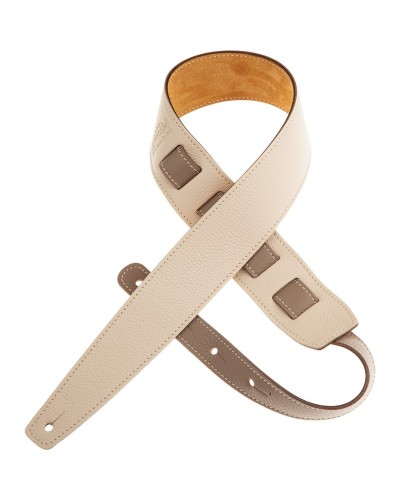 magrabò guitar straps | holes hs custom colors bicolor ivory - kaki 6 cm