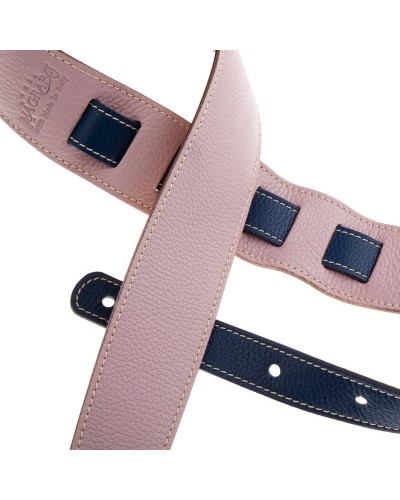 Guitar Strap Lavender Genuine Leather 6 Cm Holes HS Colors 