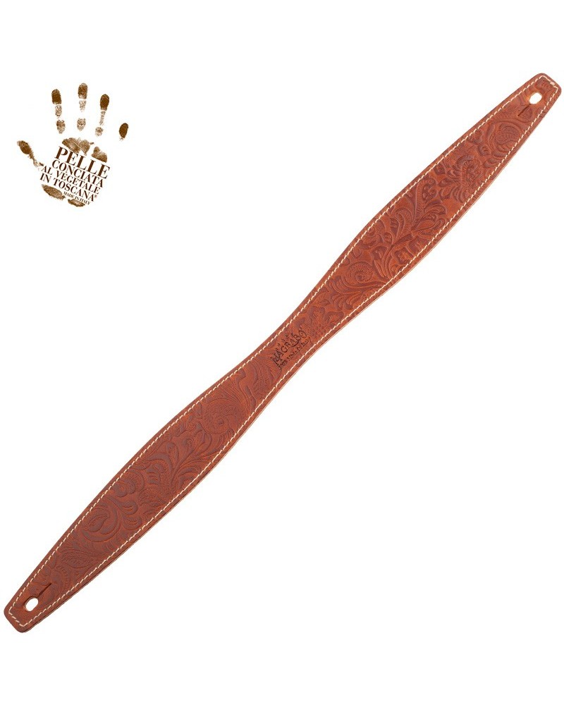 magrabò guitar straps | kemper kpa handle k-handle ks embossed flores brown