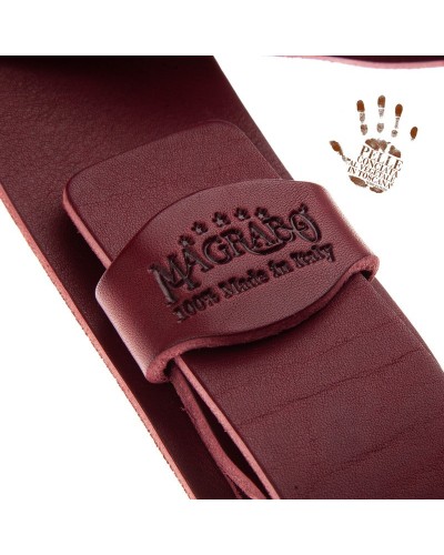 Guitar Strap Black Certified Vegetable Tanned Leather 7 Cm Classic Twin Buckle TC Core 