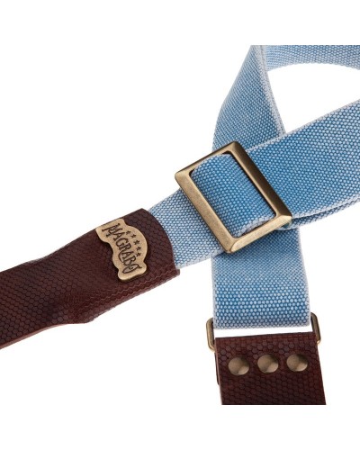 Guitar Strap Celestial Cotton And Genuine Leather 5 Cm Twinkle Stripe SC Cotton Washed 