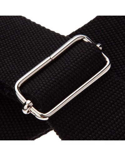 magrabò guitar straps | stripe sc entry black 5 cm terminals black - silver bukcle