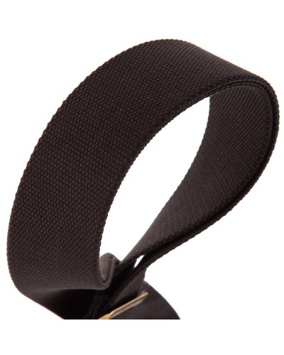 magrabò guitar straps | stripe sc cotton black 5 cm terminals twinkle black, recta brass buckle