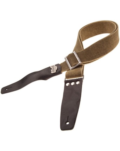 magrabò guitar straps | stripe sc cotton washed olive green 5 cm terminals twinkle black, recta silver buckle