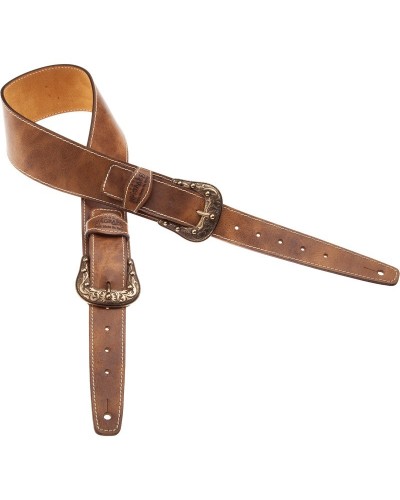 magrabò guitar straps | twin buckle ts aged greenhead 959 7 cm sun brass buckle