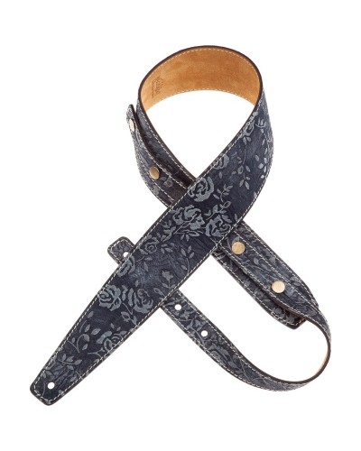 magrabò guitar straps | buttons bs embossed rosa blue 7 cm