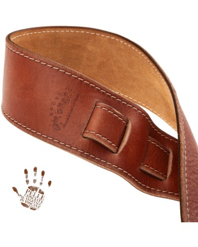 magrabò guitar straps | holes hs stone washed brown 6 cm