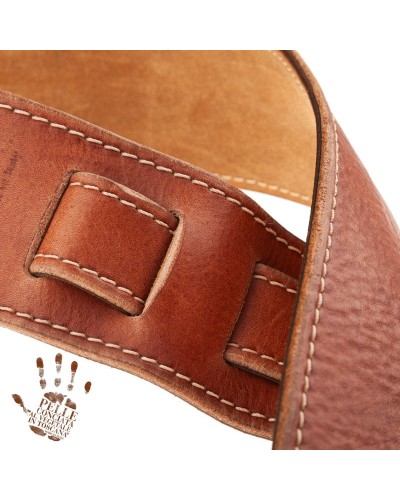 magrabò guitar straps | holes hs stone washed brown 6 cm