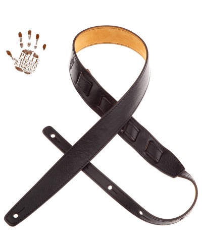 magrabò guitar straps | holes hs w4 custom black 4 cm with black stitching