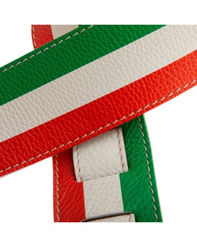 Guitar Strap Multicolor Genuine Leather 6 Cm Holes HS Print 