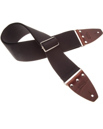 Guitar Strap Black Cotton And Genuine Leather 8 Cm Core Stripe SC Entry 