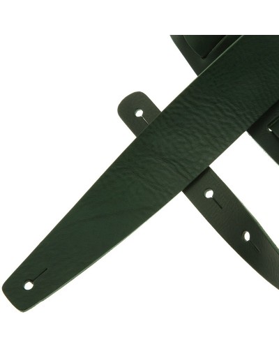 Guitar Strap Green Certified Vegetable Tanned Leather 6 Cm Holes HC Core 