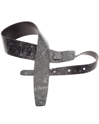 magrabò guitar straps | holes hc embossed seurat grey 6 cm