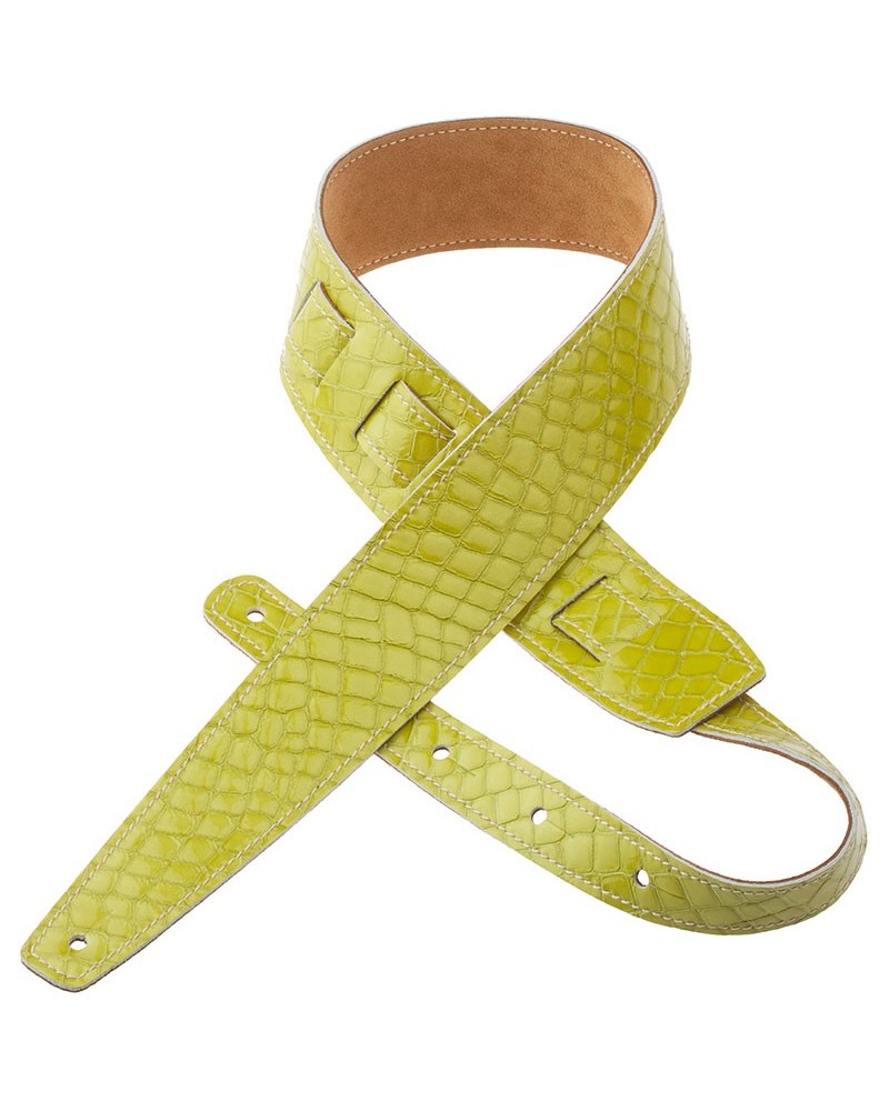 magrabò guitar straps | holes hs select cocco lux acid green 6 cm