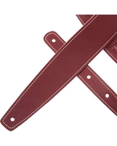 Guitar Strap Bordeaux Genuine Leather 6 Cm Holes HS 