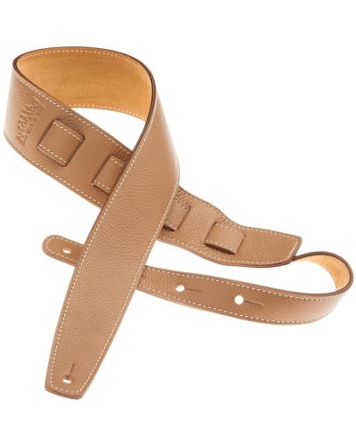 Guitar Strap Cappuccino Genuine Leather 6 Cm Holes HS Colors 