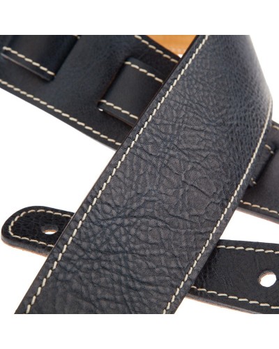 Guitar Strap Blu Genuine Leather 6 Cm 885 Holes HS Aged 