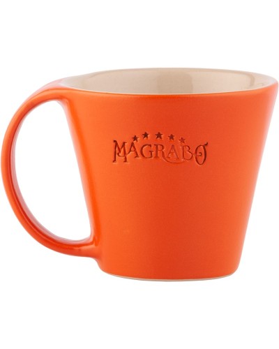 mug magrabò arancio tazza in grès by ceramiche bucci