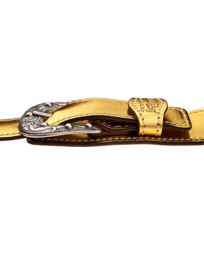 magrabò guitar straps | twin buckle ts metallic gold 7 cm sun silver buckle