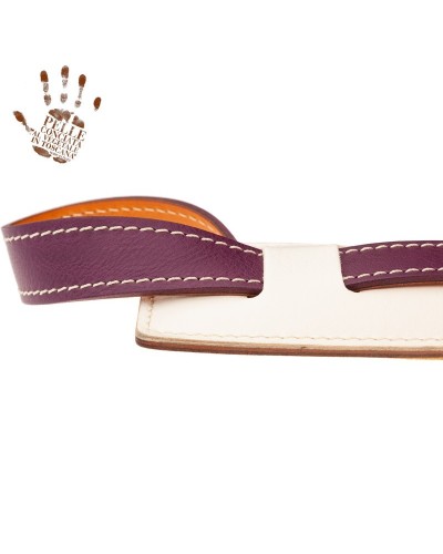 magrabò guitar straps | vintage vs special core violet-white with memory foam padded epaulette