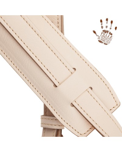 magrabò guitar straps | vintage vs core buckle white with memory foam padded epaulette