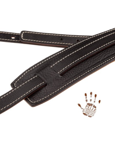 magrabò guitar straps | vintage vs core buckle black with memory foam padded epaulette