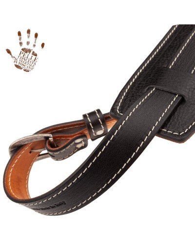 magrabò guitar straps | vintage vs core buckle black with memory foam padded epaulette