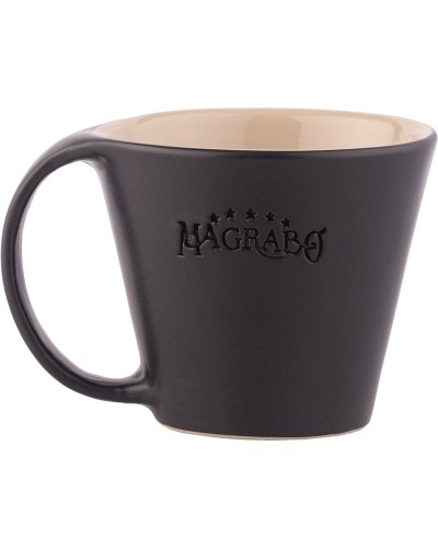 mug magrabò nero tazza in grès by ceramiche bucci