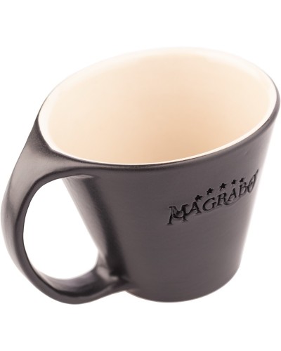 mug magrabò nero tazza in grès by ceramiche bucci