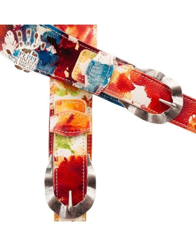 magrabò guitar straps | twin buckle ts art paint 7cm fibbie waves