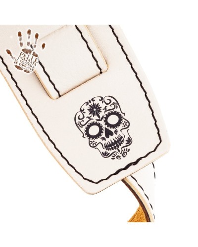 magrabò guitar straps | holes hs special art print candy skull 8 cm