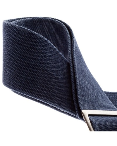 magrabò guitar straps | stripe ss special cotton washed blu 8 cm terminals seurat viola, recta silver buckle