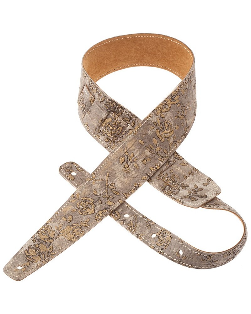 Guitar Strap Ocra Cotton And Genuine Leather 5 Cm Twinkle Stripe SC Cotton WashedOcra Cotton And Genuine Leather 5 Cm Twinkle St