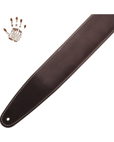 Guitar Strap Black Certified Vegetable Tanned Leather 7 Cm Classic Alex Lofoco Single Buckle OS Core 