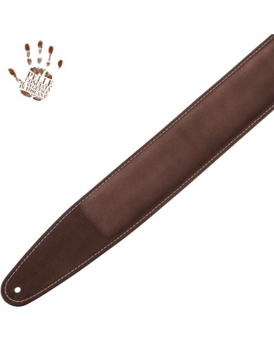 Guitar Strap Brown Certified Vegetable Tanned Leather 7 Cm Classic Alex Lofoco Single Buckle OS Core 