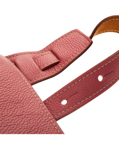 Guitar Strap Cappuccino Genuine Leather 10 Cm Holes HS Colors 