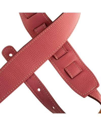 Guitar Strap Cappuccino Genuine Leather 6 Cm Holes HS Colors 