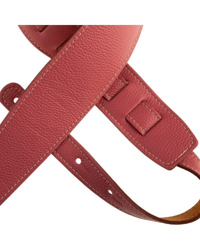 Guitar Strap Cappuccino Genuine Leather 8 Cm Holes HS Colors 