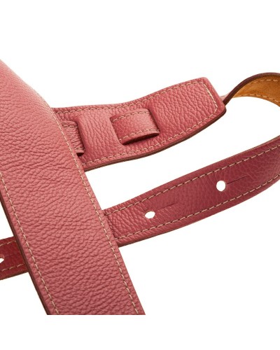 Guitar Strap Cappuccino Genuine Leather 8 Cm Holes HS Colors 