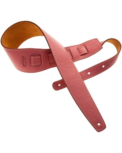 Guitar Strap Cappuccino Genuine Leather 8 Cm Holes HS Colors 