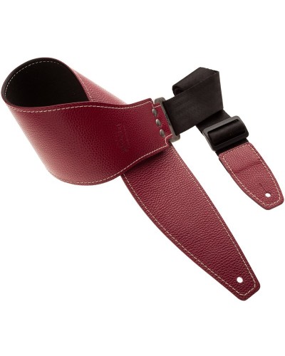 Guitar Strap Bordeaux Genuine Leather 11 Cm Stripe SS Hammer 