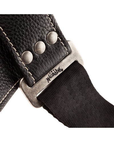 Guitar Strap Neroo Genuine Leather 7 Cm Stripe SS Hammer 