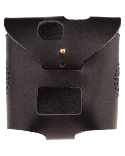 spartaco l6-g30 black bodypack holder snap fastening for belt.