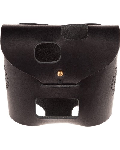 spartaco l6-g30 black bodypack holder snap fastening for belt.