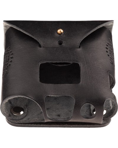 spartaco ss-sldw black bodypack holder snap fastening for belt.