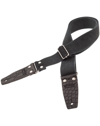 stripe sc entry olded black 5 cm terminali embossed cocco pros black  silver buckle