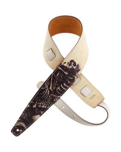 Guitar Strap Ocra Cotton And Genuine Leather 5 Cm Twinkle Stripe SC Cotton WashedOcra Cotton And Genuine Leather 5 Cm Twinkle St