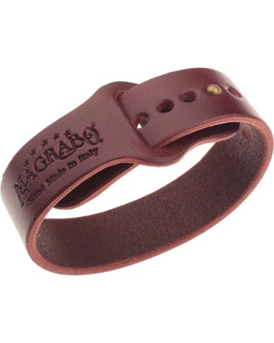 bracciale in pelle core bordeaux