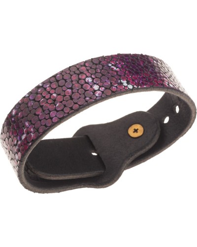 Bracciale in pelle Seurat Viola